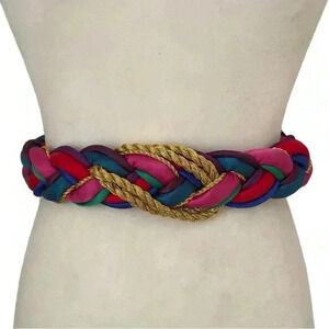 Vintage Womens 1980s Style Braided Belt